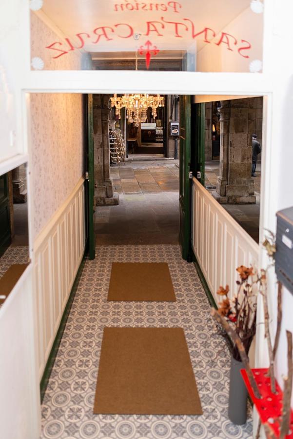 Hostal Santa Cruz 圣地亚哥－德孔波斯特拉 外观 照片